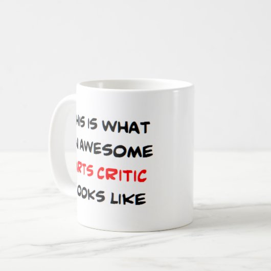 Mug critique d'art, génial (Devant gauche)