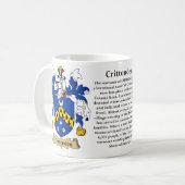 Mug Crittenden, l'origine, la signification et la (Devant gauche)