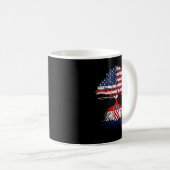 Mug Croate Racines Américaine Croissance Croatie Sweat (Devant droit)