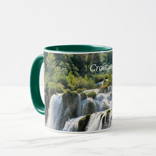 Mug Croatie, cascade pittoresque (Devant gauche)