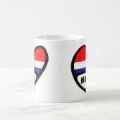 Mug Croatie Code Pays Drapeau Coeur Hrvatska (Centre)
