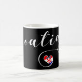 Mug Croatie, Coeur du drapeau croate (Centre)