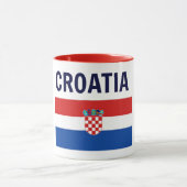 Mug Croatie - Drapeau de Croatie (Centre)