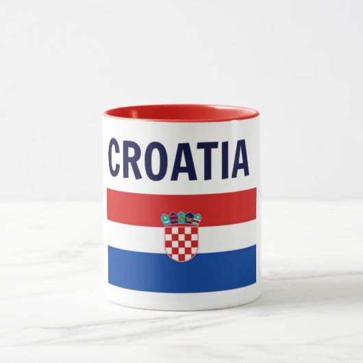 Mug Croatie - Drapeau de Croatie (Centre)