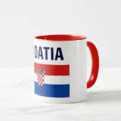 Mug Croatie - Drapeau de Croatie (Devant droit)
