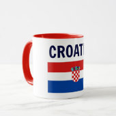 Mug Croatie - Drapeau de Croatie (Devant gauche)