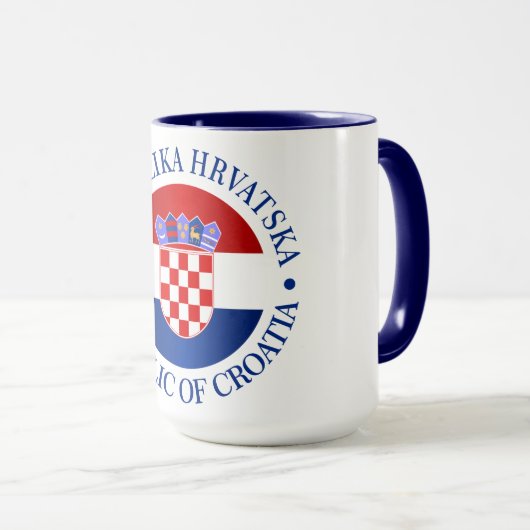 Mug Croatie (e) (Devant droit)