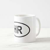 Mug Croatie "HR" (Devant droit)
