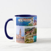 Mug Croatie | Hrvatska | Collage de photos de voyage (Gauche)