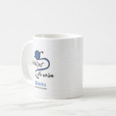 Mug Crochet Bleu De Cornflower Rapide, Mourir Chaud (Devant gauche)