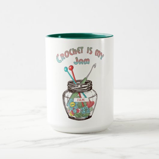 Mug "Crochet, c'est ma confiture" (Centre)