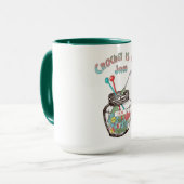 Mug "Crochet, c'est ma confiture" (Devant gauche)