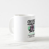 Mug Crochet - Crochet remplit mes jours (Devant gauche)