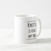 Mug Crochet de Tricot de Kitter (Devant droit)