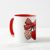 Mug Crochet Heart Womens Tshirt (Devant gauche)