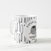 Mug Crochet noir et blanc humoristique (Devant gauche)