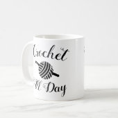 Mug Crochet toute la journée ・ Fil Ball & Hook Crafts (Devant gauche)