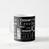 Mug CROCHET ! Typographie (Devant gauche)