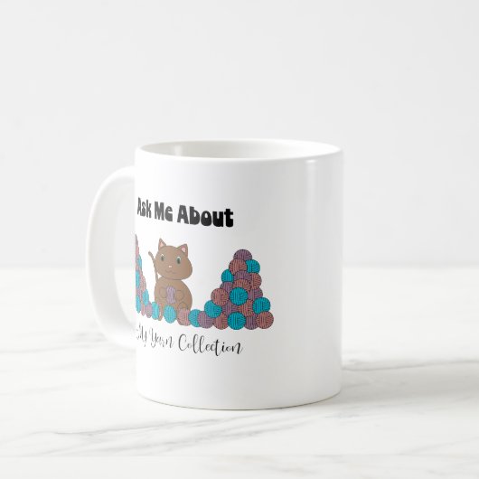 Mug Crochet Yarn Collection Chat Funny (Devant gauche)