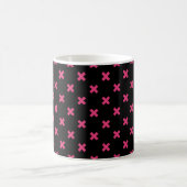 Mug Crochis Fuchsia sur noir (Centre)