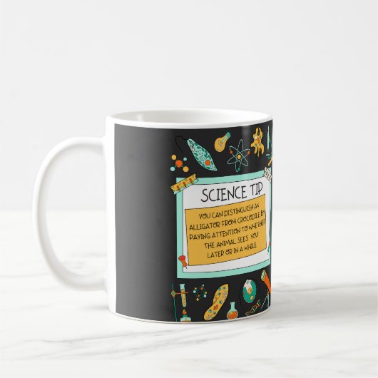 Mug Crocodile Alligator Drôle Science (Gauche)