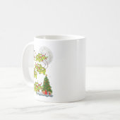 Mug Crocodile Alligators Santa Sleigh Flying Funny Chr (Devant gauche)