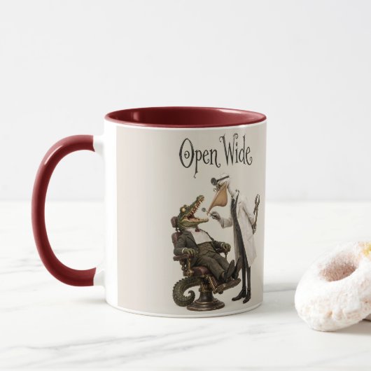 Mug Crocodile chez le Dentiste (Avec donut)
