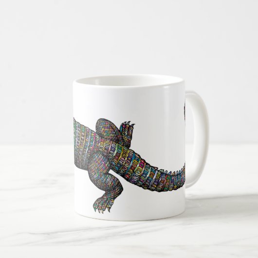 Mug Crocodile coloré (Devant droit)