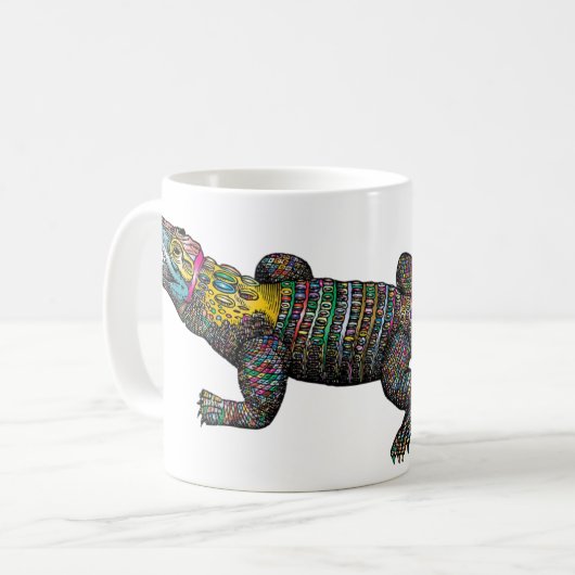 Mug Crocodile coloré (Devant gauche)