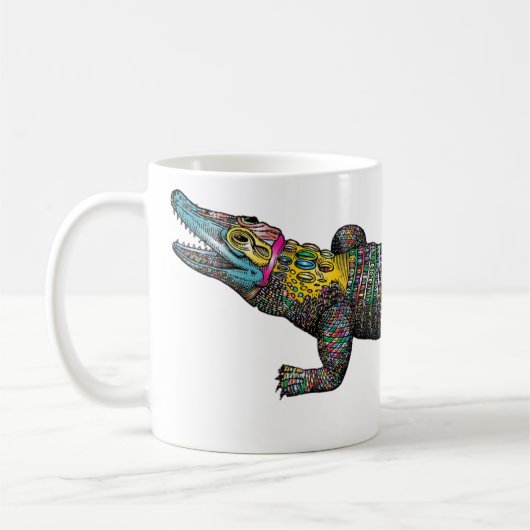 Mug Crocodile coloré (Gauche)