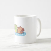 Mug Crocodile Drôle Et Capybara Chilling Dans Sprin Ch (Devant droit)