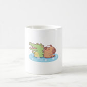 Mug Crocodile Drôle Et Capybara Chilling Dans Sprin Ch (Centre)