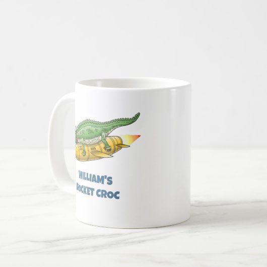 Mug Crocodile Fusée (Devant gauche)