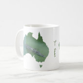 Mug Crocodile Marin Croc Australie Forme Vert (Devant gauche)
