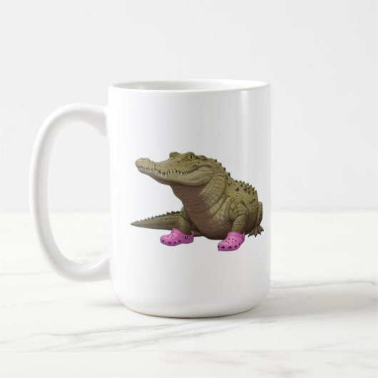 Mug Crocodile portant des chaussures croco (Gauche)
