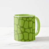 Mug Crocodile Vert Grandes Peau d'animal sauvage motif (Devant droit)