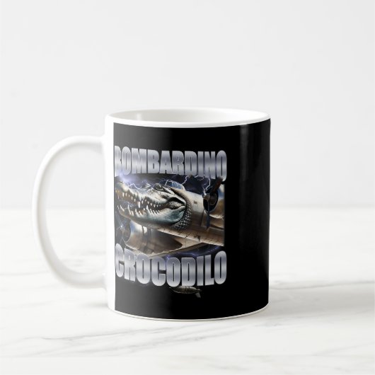Mug Crocodilo de Bombardiro - Mème de Brainrot italien (Gauche)