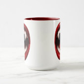 Mug Crocs de Vampire Lèvres Rouges Bouche Ouverte Hall (Centre)
