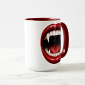 Mug Crocs de Vampire Lèvres Rouges Bouche Ouverte Hall (Devant droit)