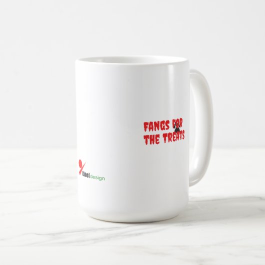 Mug Crocs pour les friandises – Création drôle d'Hallo (Devant droit)