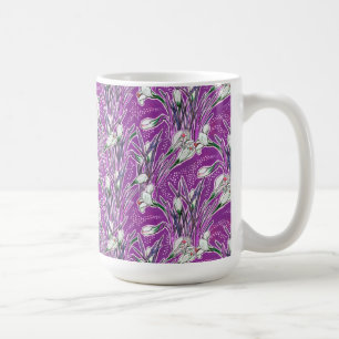 Mug Crocus, Floral Botanical Motif Fleurs de Jardin