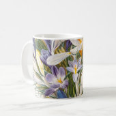 Mug Crocus Spring Flower Botanique Floral Art (Devant gauche)