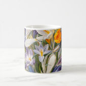 Mug Crocus Spring Flower Botanique Floral Art (Centre)
