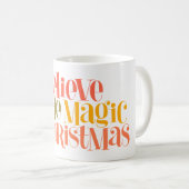 Mug Croire à la magie de Noël - Style rétro (Devant droit)