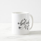 Mug Croire Calligraphie Noël (Devant droit)