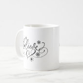 Mug Croire Calligraphie Noël (Devant gauche)