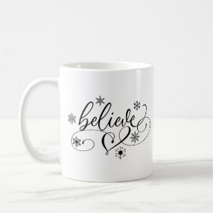 Mug Croire Calligraphie Noël