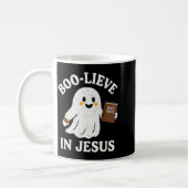 Mug Croire en Jésus drôle lecture chrétienne fantôme H (Gauche)