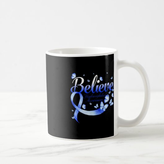 Mug Croire le papillon de sensibilisation à l'hydrocép (Droite)