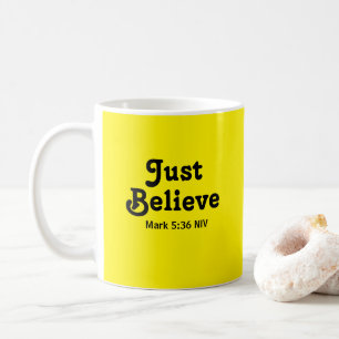 Mug Croire mignonne et brillante en Miracles Jaune